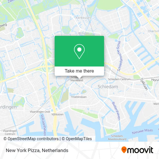 New York Pizza map