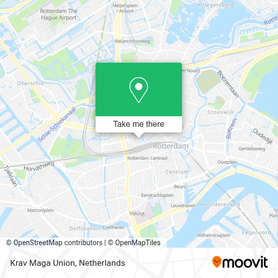 Krav Maga Union map