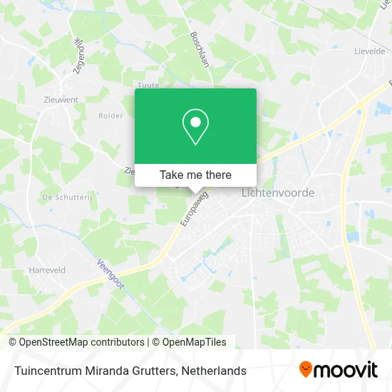 Tuincentrum Miranda Grutters map