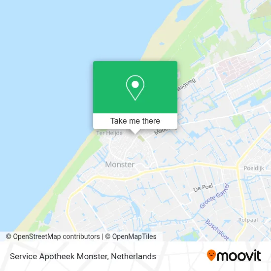 Service Apotheek Monster map