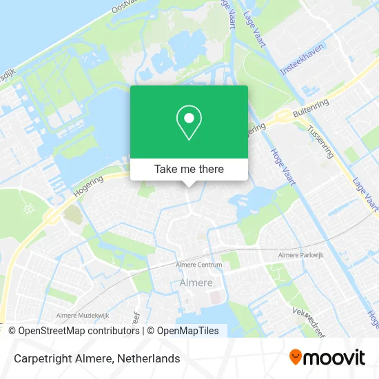 Carpetright Almere map