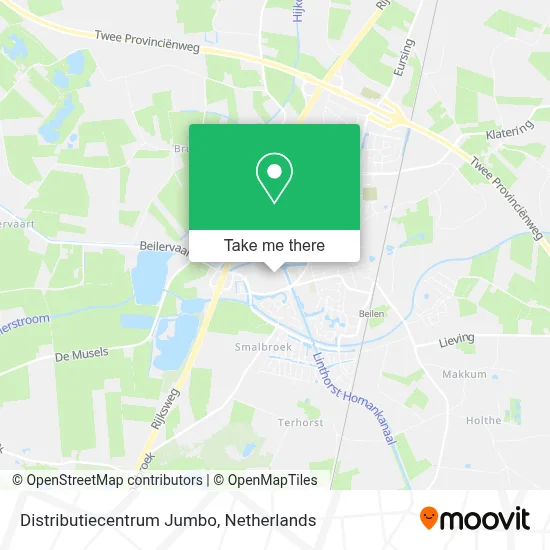 Distributiecentrum Jumbo map