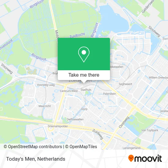 Today's Men map