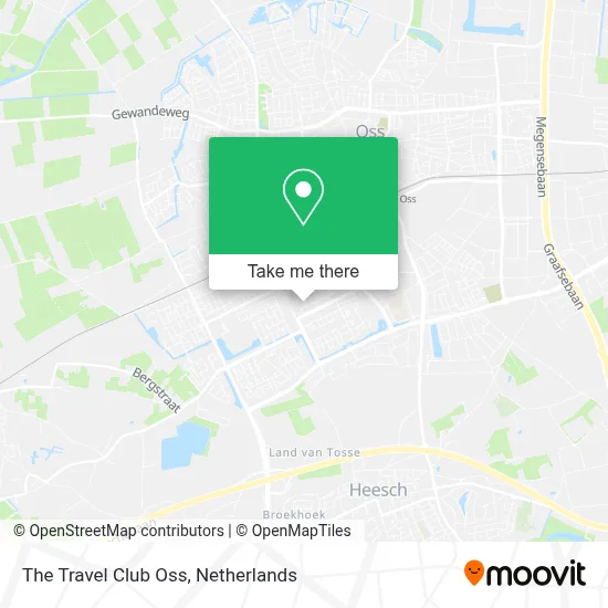 The Travel Club Oss map