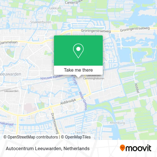 Autocentrum Leeuwarden map