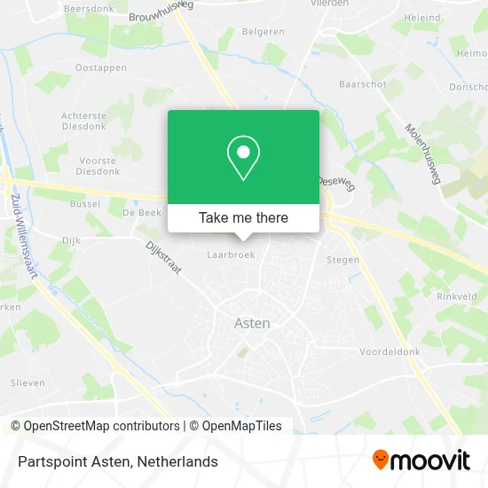 Partspoint Asten map