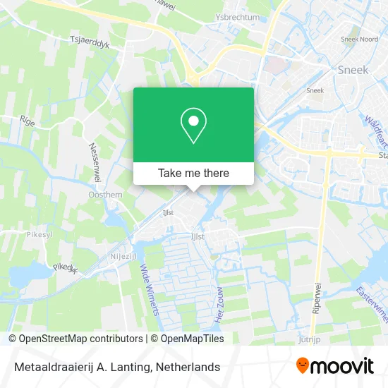 Metaaldraaierij A. Lanting map