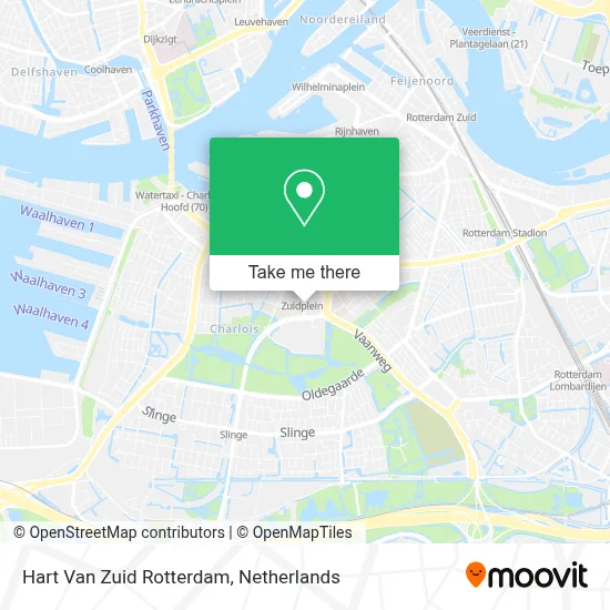 Hart Van Zuid Rotterdam map