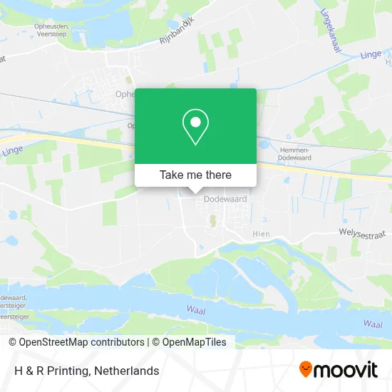 H & R Printing map