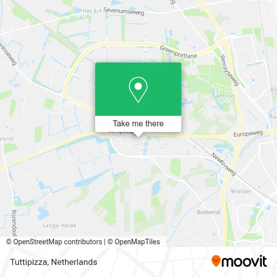 Tuttipizza map
