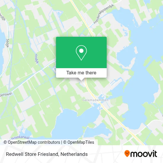 Redwell Store Friesland map