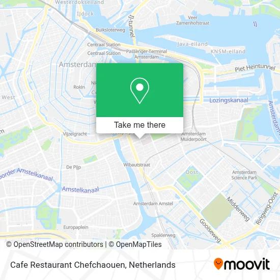 Cafe Restaurant Chefchaouen map