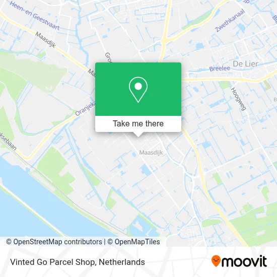 Vinted Go Parcel Shop map