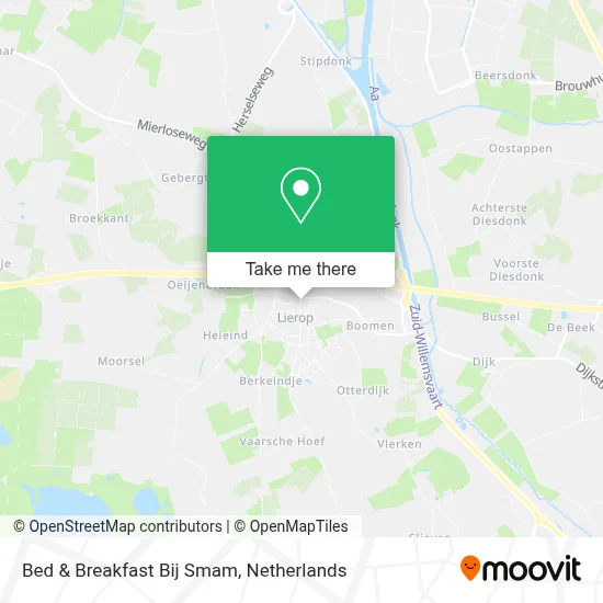 Bed & Breakfast Bij Smam map