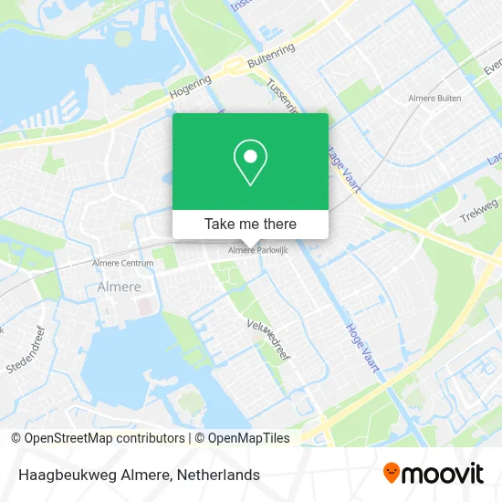Haagbeukweg Almere map