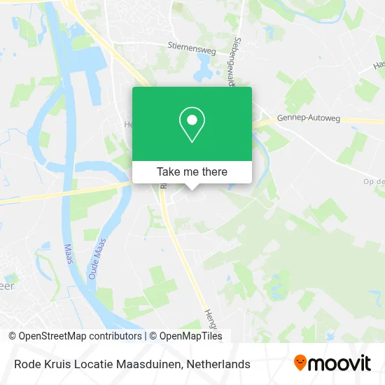 Rode Kruis Locatie Maasduinen Karte
