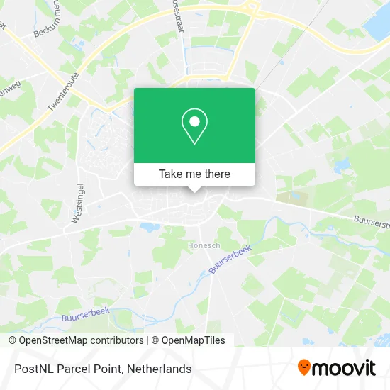 Postnl Pakketpunt map