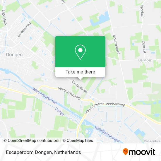 Escaperoom Dongen map