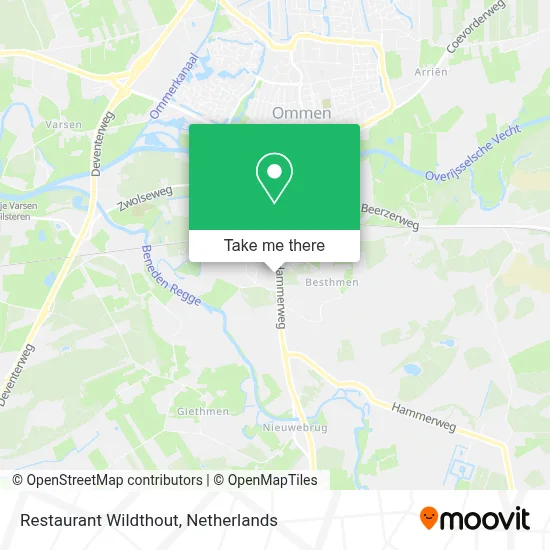 Restaurant Wildthout map