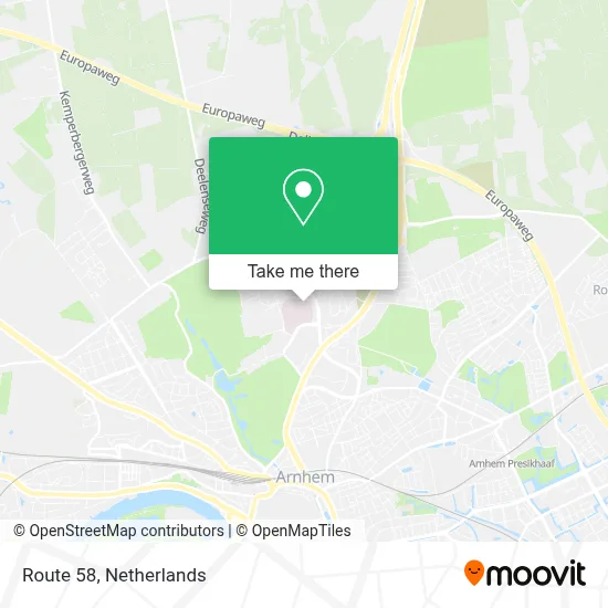 Route 58 map
