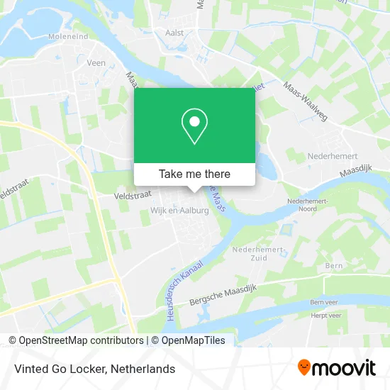 Vinted Go Locker map