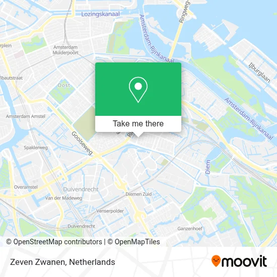 Zeven Zwanen map