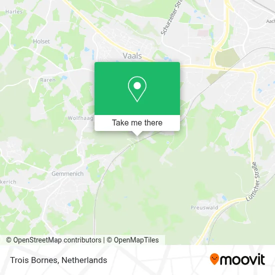 Trois Bornes map