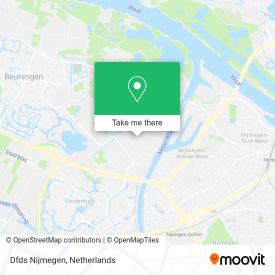 Dfds Nijmegen map
