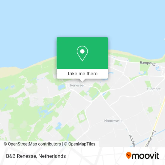 B&B Renesse map