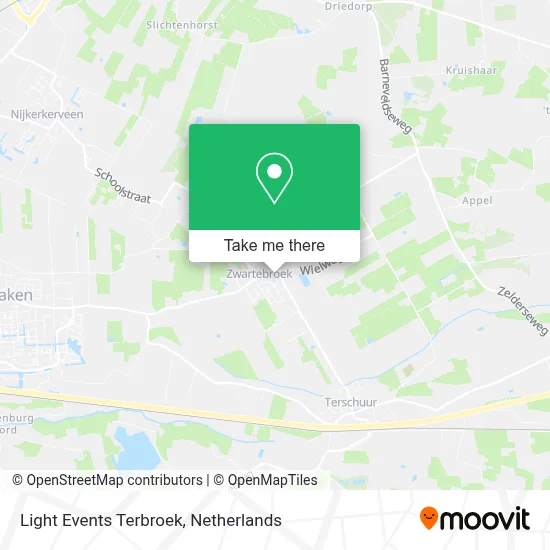 Light Events Terbroek map
