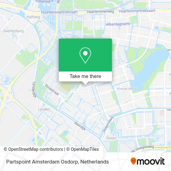 Partspoint Amsterdam Osdorp map
