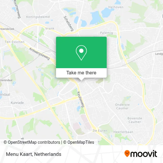 Menu Kaart map