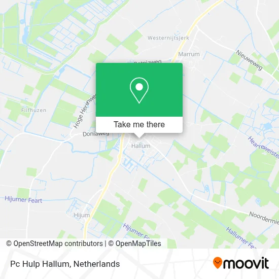 Pc Hulp Hallum map