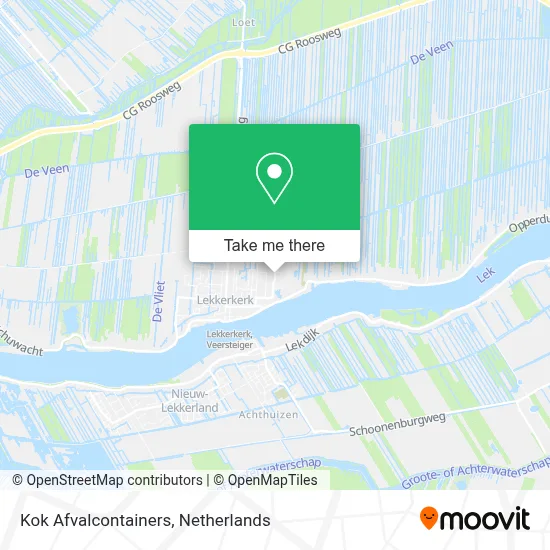 Kok Afvalcontainers map