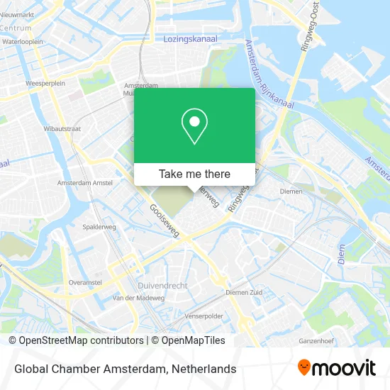Global Chamber Amsterdam map