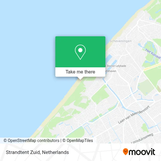 Strandtent Zuid map