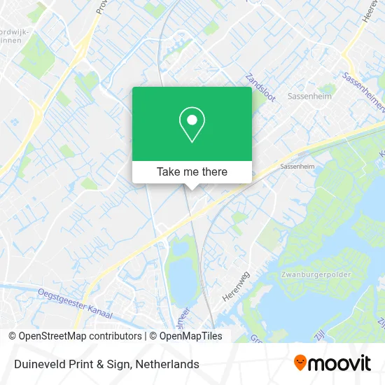 Duineveld Print & Sign map