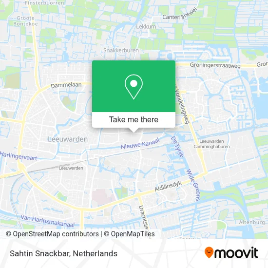 Sahtin Snackbar map