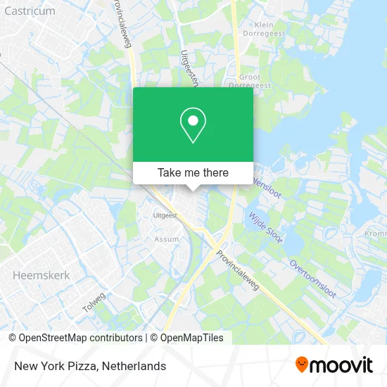 New York Pizza map