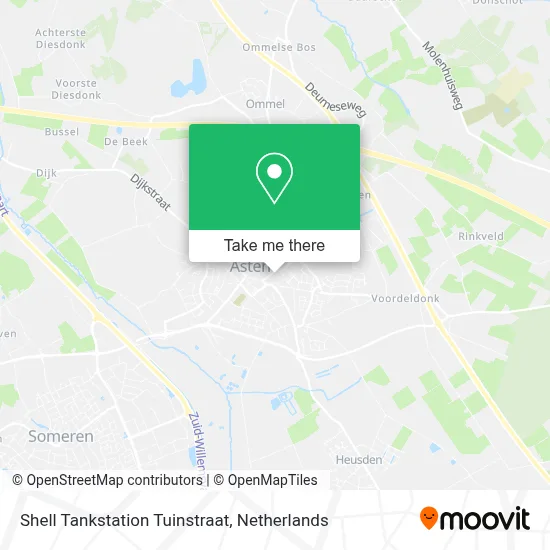 Shell Tankstation Tuinstraat Karte