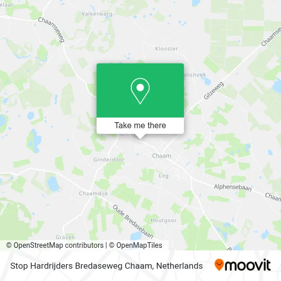 Stop Hardrijders Bredaseweg Chaam map