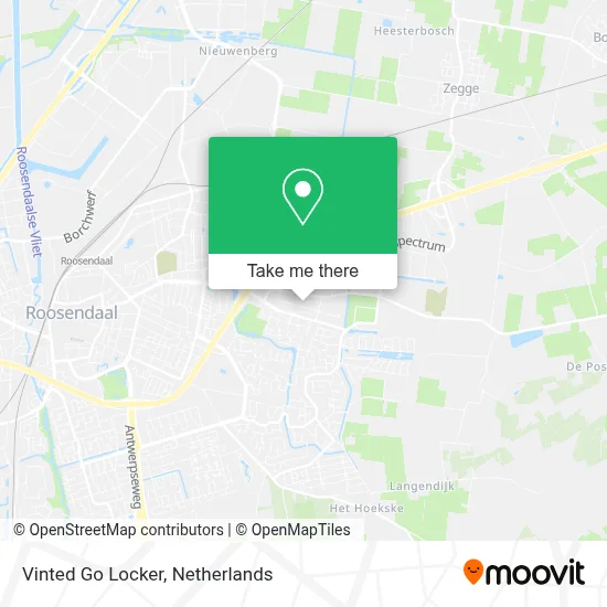 Vinted Go Locker map