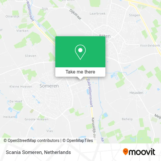 Scania Someren map