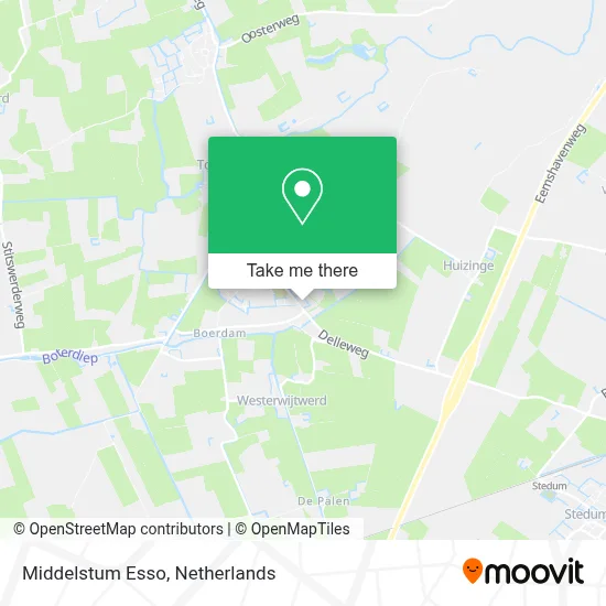 Middelstum Esso map