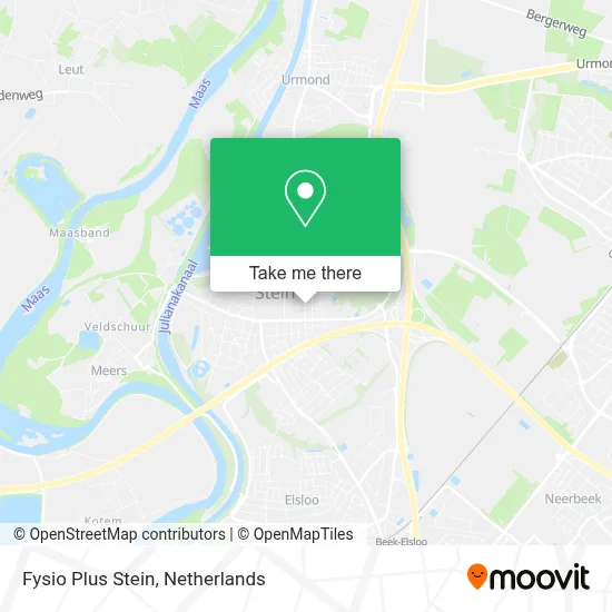 Fysio Plus Stein map