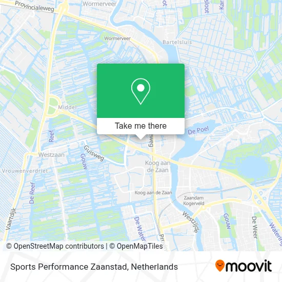 Sports Performance Zaanstad map