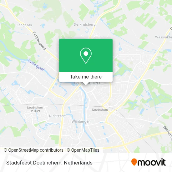 Stadsfeest Doetinchem map