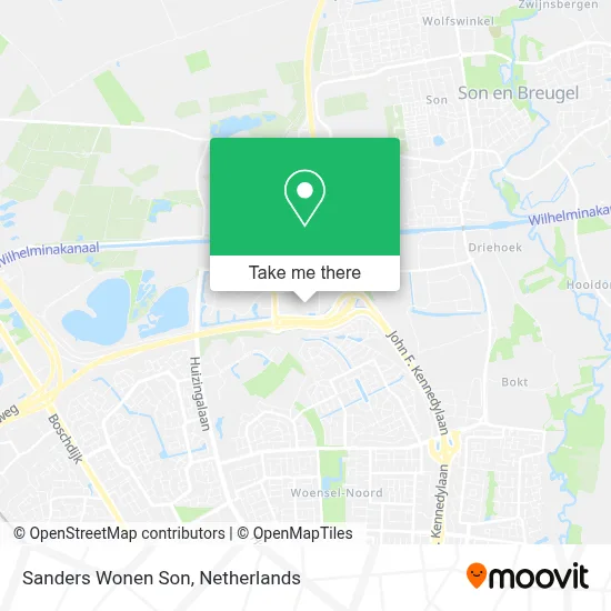 Sanders Wonen Son map