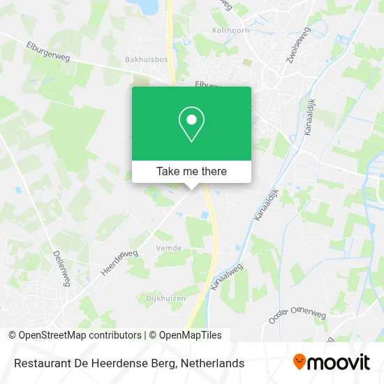 Restaurant De Heerdense Berg map