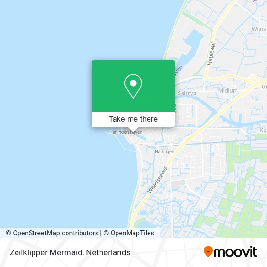 Zeilklipper Mermaid map
